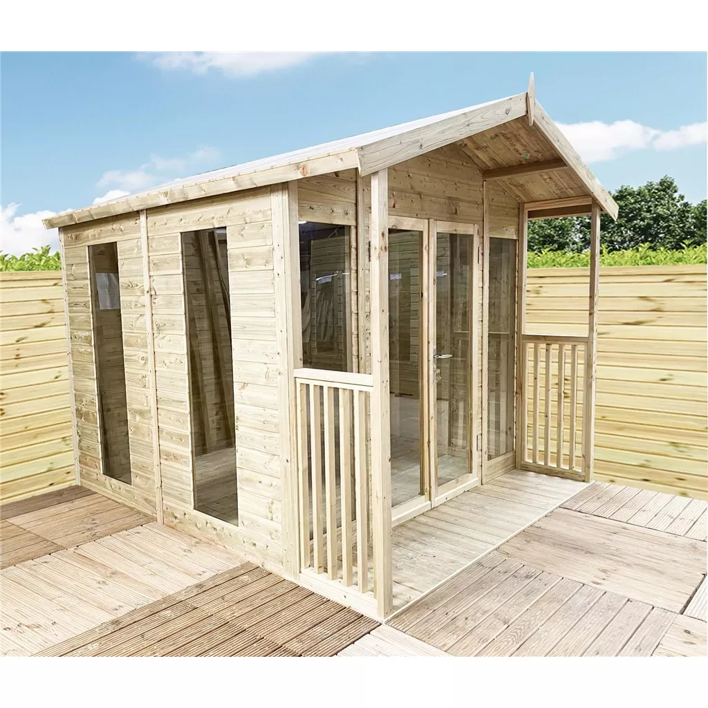 11 x 8 Pressure Treated Apex Summerhouse with Verandah product image