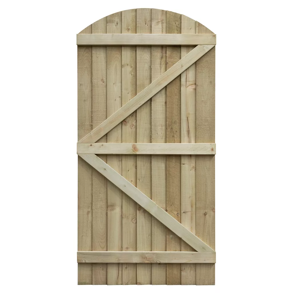 Cheshire Featheredge Arch Top Wooden Gate product image