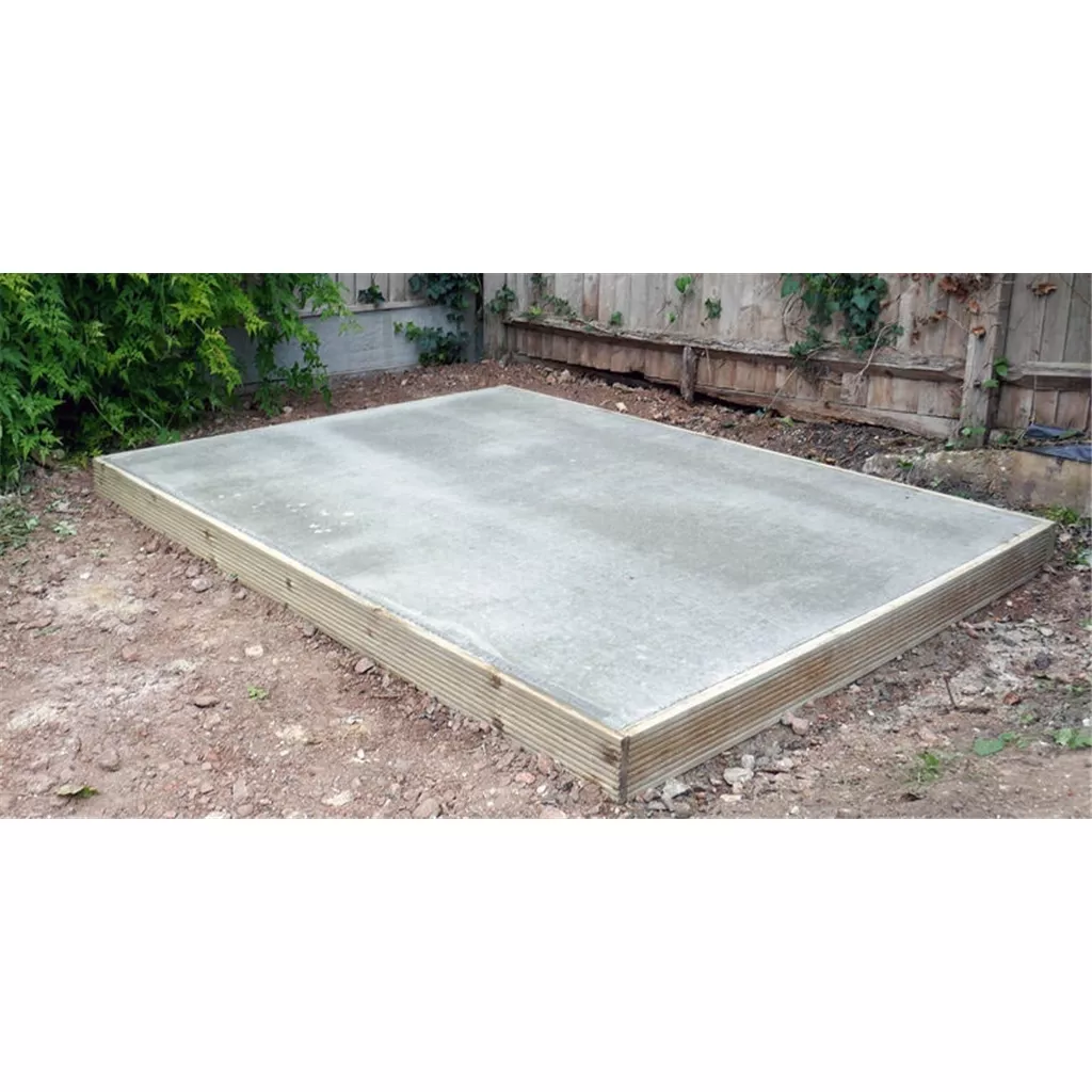 12ft x 6ft Installed Concrete Base