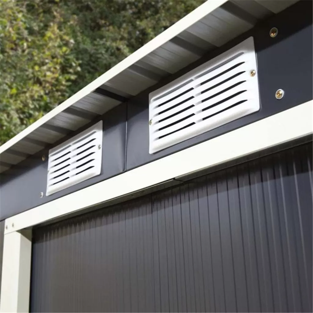 6 x 4 Deluxe Ironwood Metal Pent Shed – Single Door & Foundation Kit – Dark Grey product image